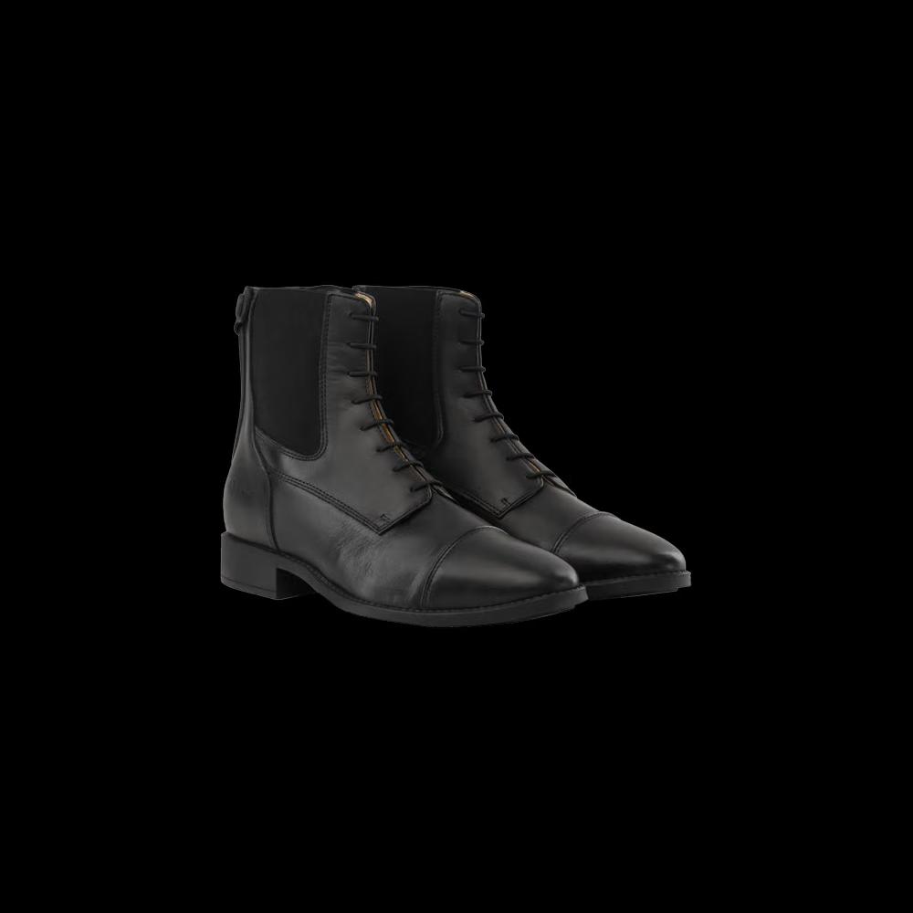 Short Boots Front Laces, black